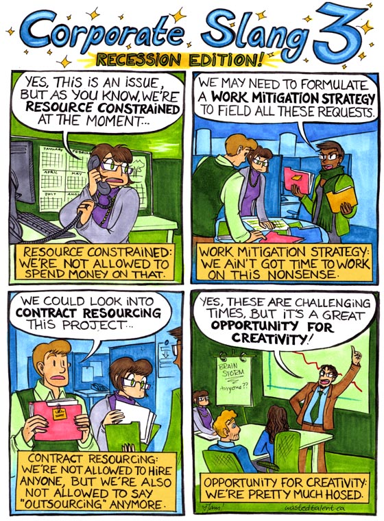 Corporate Slang : Recession Edition!