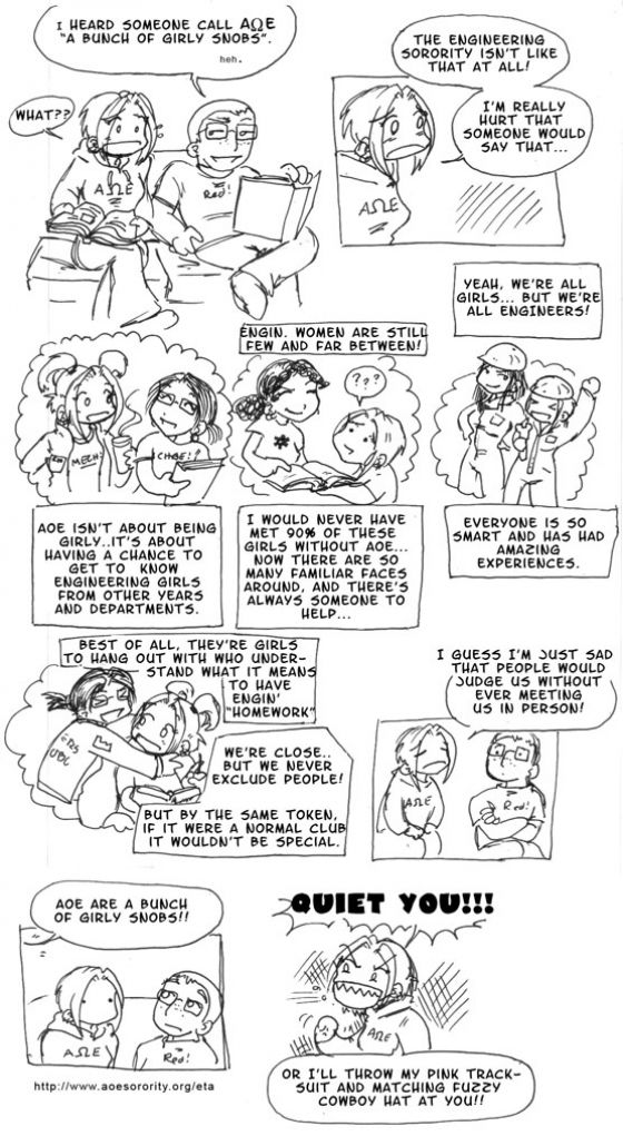 Wasted Talent Comic: Engineering Sorority